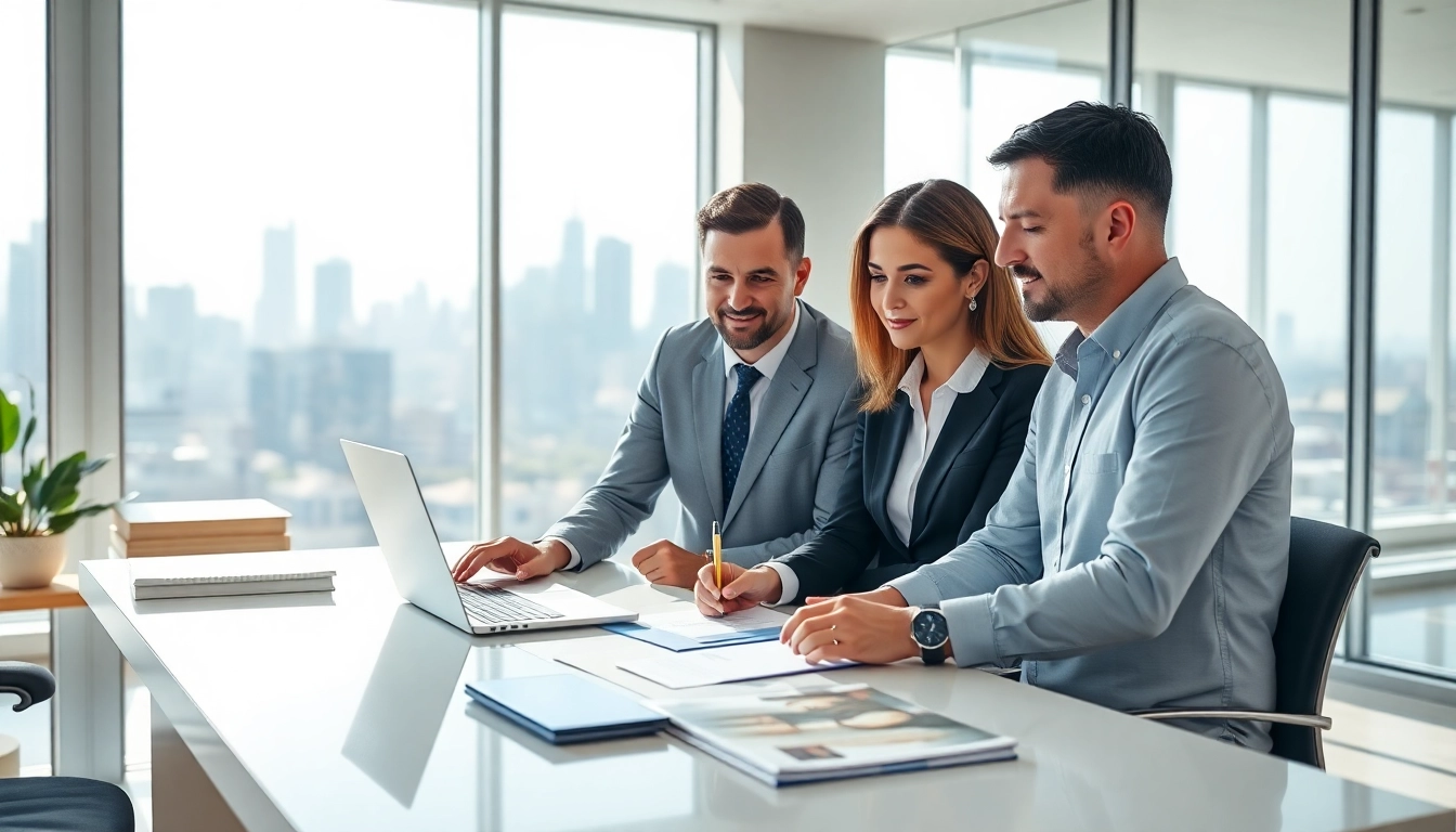 Offering expert Title Insurance Services in a professional office setting with agents collaborating.